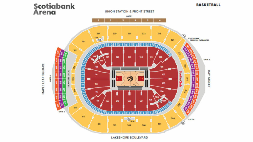 scotiabank arena seats