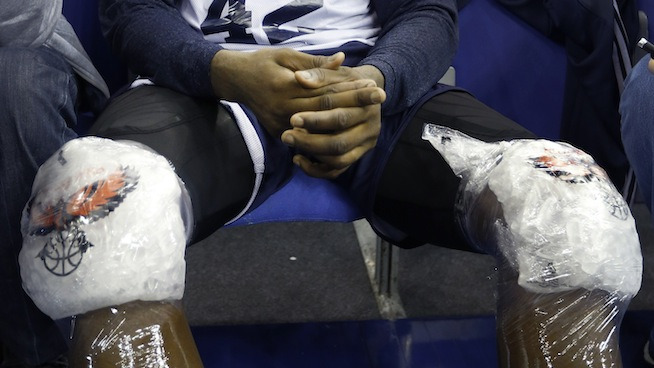 nba players icing knees