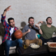 basketball fans cheering